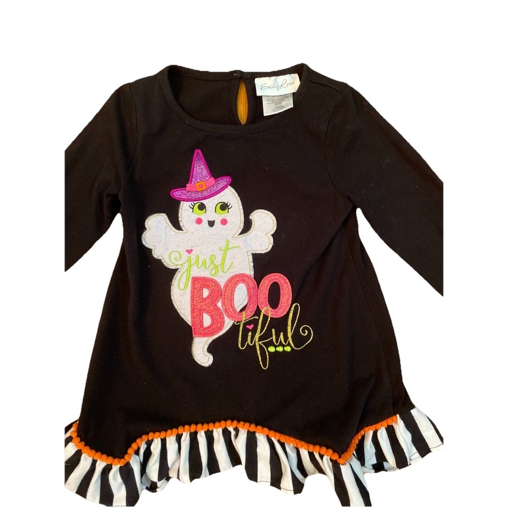Emily Rose Ghost Tunic Shirt  Girls 5 Halloween Polka‎ Dot Halloween fall